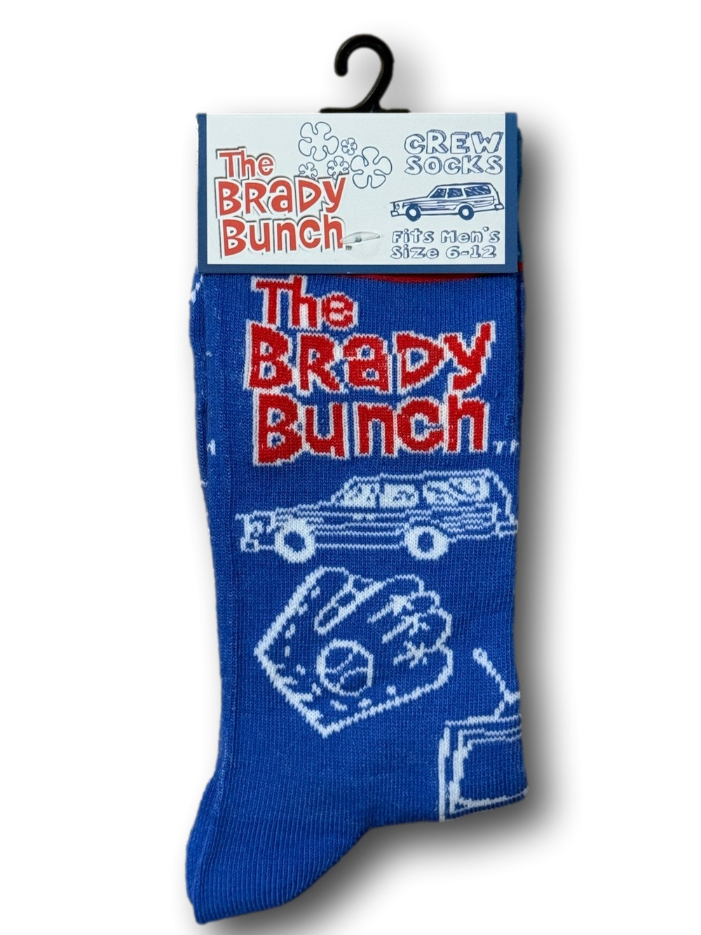 3/$20 The Brady Bunch Retro Television Show Funny Novelty Crew Socks - NWT